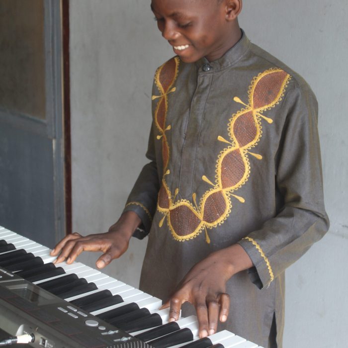 Children with musical instruments